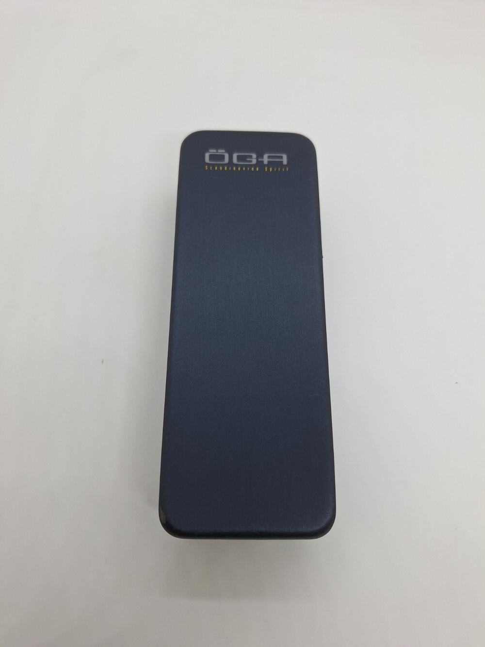 OGA Scandinavian Spirit Eyeglass Case Dark Blue Orange Clam Hard Case/Box Only